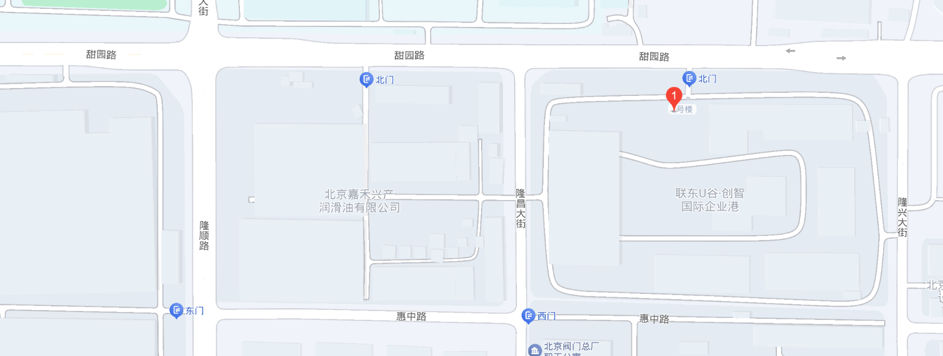 北京市大兴区庞各庄镇甜园路20号院联东U谷创智国际企业港地图